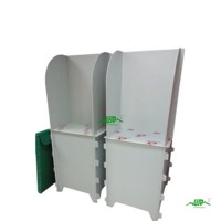 Boîte à urnes en plastique ondulé PP, forme et logo personnalisables, certifiée SGS/ISO9001, installation facile, cabine de vote