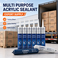 Mastic acrylique élastique anti-fissures pour portes et murs, anti-affaissement, à faible odeur, peignable, vente en gros