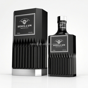 Fournisseurs de bouteilles de 700 ml et 1 litre, brandy, tequila, spiritueux, vodka, whisky, idée de luxe, bouteille en verre carrée vide, bouchon, carton, décalcomanie, vente en gros - Product Image 4