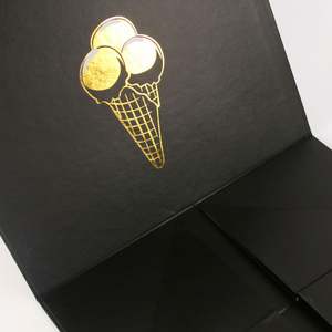 Boîte cadeau en papier de carton noire personnalisée pliante magnétique «merci» emballage rigide de luxe «bonbons <span class=keywords><strong>chocolat</strong></span>» stratification mate - Product Image 5