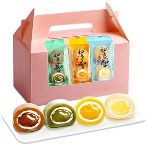 Vente en gros de gâteaux de riz <span class=keywords><strong>mochi</strong></span> chinois traditionnels, saveur crème au chocolat et thé, faibles en gras, sains, 29g*30 sachets - Product Image 4