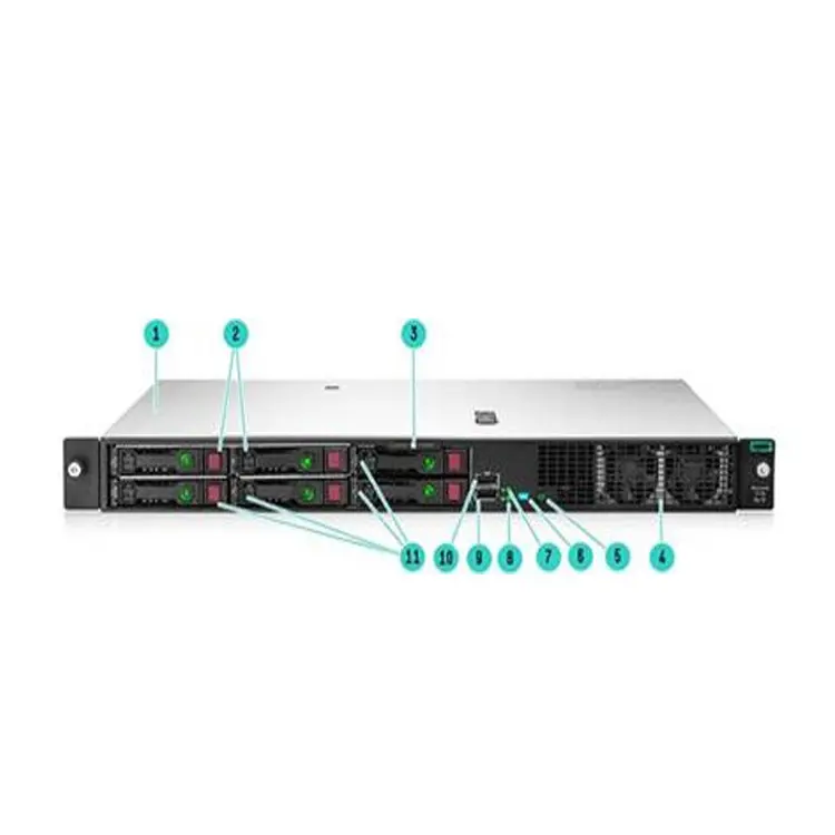 Cheap Server HPE DL20 Gen10 E-2286G 1P 8GB-U S100i 2LFF-NHP 1T 290W PS 1U Rack Server