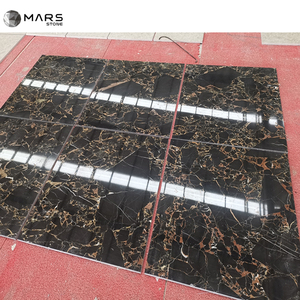 Atene Portoro Nero Nero di Marmo Con Oro/Oro Vena Pavimenti In Marmo Piastrelle di Rivestimento Della Parete Nero Lucido Piastrelle di Marmo - Product Image 1