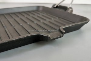 Sartén de hierro fundido con mango plegable, sartén Teppanyaki <span class=keywords><strong>para</strong></span> cocina casera y cocina al aire libre - Product Image 6