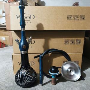 Installation de narguilé Mr Wood originale Shisha en bois en acier inoxydable Narguilé en métal de qualité supérieure Salon Bar Café Restaurant Narguilé à fumer - Product Image 5