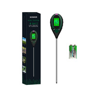 Testeur d'humidité et de pH du sol portable moderne en ABS, fonctionnant sur piles, pour la ferme et le jardin