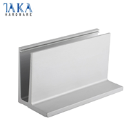 Rampe en verre en aluminium en forme de U, sans cadre, pour balcon et patio, balustrade d'escalier, main courante, design de base de marche