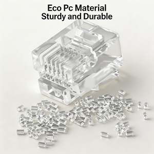 Connettore <span class=keywords><strong>RJ11</strong></span> RJ12 6P4C di Alta Qualità, <span class=keywords><strong>Presa</strong></span> <span class=keywords><strong>Telefonica</strong></span> Modulare a 4 Pin, Adattatore Maschio e Femmina Placcato Oro Trasparente - Product Image 3