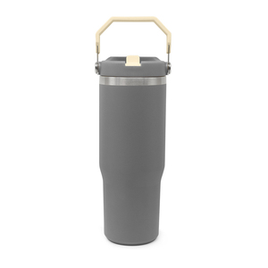 No-Spill Double Wall Stainless Steel Vacuum <b>Thermos</b> Handle Straw Leakproof 30oz Insulated Tumbler Camping Portable Eco-Friendly - Product Image 6