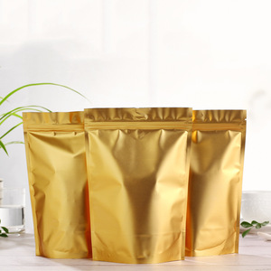 Custom Printed Metallized Gold Stand up Zipper Pouch Smell Proof Zip Lock Bag Bolsas <strong>Plasticas</strong> - Product Image 2