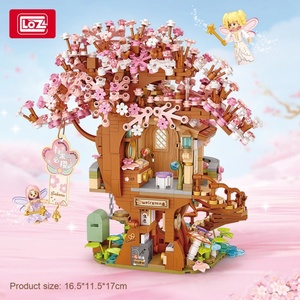Casa de Árbol de Sakura, Modelo de Juguete para Armar, Plástico ABS, Escala 1:3, 40 Piezas, Bloques de Construcción de Partículas Pequeñas, Caja de Regalo para Niños - Product Image 2
