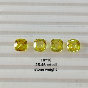 Zafiro Amarillo Cultivado en Laboratorio, Gema Suelta, Corte Personalizado en Múltiples Formas, Alta Claridad, Piedra de Calidad Premium para Joyería - Product Image 2