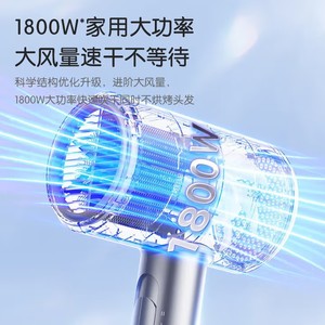 Secador de pelo Midea Fj117, eléctrico iónico de un solo orificio, 220V, uso doméstico, portátil, para dormitorio de estudiantes - Product Image 3