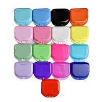 Boîte à prothèses dentaires portables personnalisées avec logo, étui de voyage pour protège-dents, soins bucco-dentaires, fabricant OEM