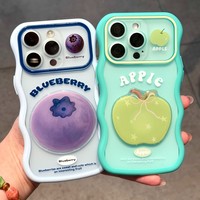 DIY Printbare hoesje voor iPhone 18 17 Pro Max Hot Trending Fruit Achterkant Bestseller Sticker Wave Edge Aanpasbare Stootvaste hoes