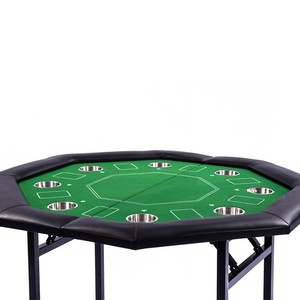 Meja Poker Texas Hold Em Lipat untuk 8 Orang, Dirancang Khusus untuk Ruang Kartu dan Poker, Praktis - Product Image 4