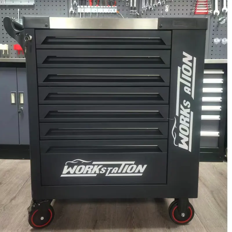 Metalen Auto Reparatie Laden Rolkast Tool Trolley Mobiele Gereedschapskist Stalen Rollende Gereedschapskist Roestvrijstalen Gereedschapskist