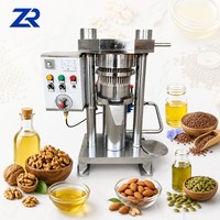 Mini Baobab Pompoen Hennepzaad Walnoot Kokosnoot Avocado Cacaoboon Canola Koolzaad Hydraulische Olie Extract Koude Oliepers Machine
