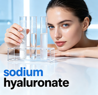 4KDAFactory Bubuk Sodium Hyaluronate Kelas Makanan, Bahan Baku Massal untuk Formula Bubuk & Cairan Oral untuk Kesehatan