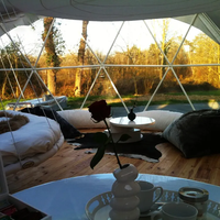 Tenda Kubah Besar untuk Dijual, Rumah Kubah Geodesik Transparan untuk Glamping, Hotel, Resort, dan Perkemahan