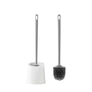 Toilet <b>Brush</b> With <b>Long</b> <b>Handle</b> And Base Durable Round Freestanding Modern Bathroom Cleaning Tool - Product Image 3