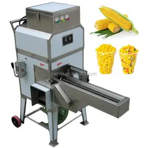 Máquina de separação de corte de sementes de milho fresco SUS304/linha de processamento de descascador de sementes de milho doce