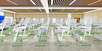 Vente directe d'usine Table et chaise d'étudiant réglables École moderne Salle de classe Déjeuner Sieste Bureau et ensemble de chaises