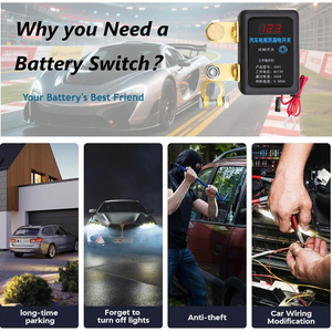 Interruptor de Desconexión de Batería Remoto de 260A, Interruptor de Apagado Automático de Batería de 12V CC, Interruptor de Control Remoto para Automóvil y Camión - Product Image 4