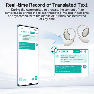 Audífonos Inteligentes Jumon V18 con Traducción Bidireccional por IA, 200 Idiomas, Cancelación de Ruido, Traductor Digital TWS, Auriculares HIFI LED - Product Image 3