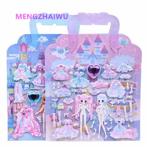 สติกเกอร์เครื่องเขียนญี่ปุ่น Kawaii สำหรับเด็ก,ของขวัญตอบแทนสำหรับวันเกิดของเล่นเด็กผู้หญิงสติกเกอร์3d นุ่มนิ่ม