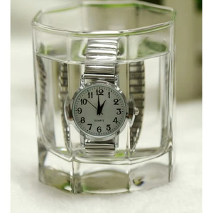 Nouvelle <span class=keywords><strong>montre</strong></span> à quartz pour homme, grand cadran, lecture facile, ton or/argent, <span class=keywords><strong>bracelet</strong></span> élastique de 16 mm, boîtier en alliage, verre, <span class=keywords><strong>montre</strong></span>-<span class=keywords><strong>bracelet</strong></span> sport élégante - Product Image 4