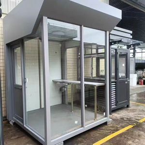 Cabine de sécurité en acier, structure étanche, ouverture latérale, design industriel, pour usage extérieur - Product Image 2