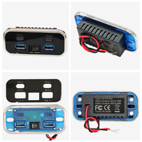 Carga rápida personalizada impermeable coche autobús asiento 12V 24V Puerto Usb cargador toma de corriente con interruptor doble Usb a y doble Usb C