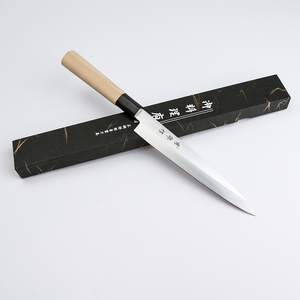 Coltello da <span class=keywords><strong>cucina</strong></span> in acciaio inox Sushi Sashimi coltello con lama <span class=keywords><strong>di</strong></span> salice e manico in legno - Product Image 4