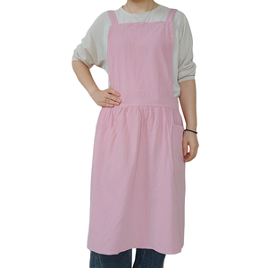 Tabliers en coton et <span class=keywords><strong>lin</strong></span> lavés à la pierre de style <span class=keywords><strong>japonais</strong></span> et coréen (personnalisables) pour les magasins de fleurs, la maison et la cuisine - Product Image 1