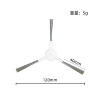 Cepillo Lateral de Repuesto Compatible con los Robots Aspiradores Xiaomi Mi X10+ / S10+ / X10 / X20+ / S20+ / X20 Pro / X20 Max / S40C / H40