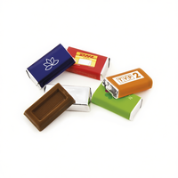 Barre de chocolat promotionnelle 50G, pack cadeau de bonbons personnalisés, emballage satiné, fabrication italienne, marque blanche, multi-occasions AL020