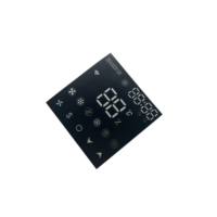 Panneau de commande à membrane tactile certifié ISO9001 imprimé en sérigraphie, clavier à membrane, superposition de panneau de commande, étiquette de panneau de commande