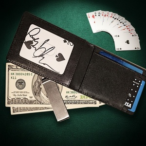 Factory Real Leather Men's Z-fold Wallet Custom Magician Props FPS Wallet Street Stage Show Profession Magic Trick Purse - Product Image 3