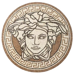 24K oro reale taglio a mano murale dea medaglione Medusa piastrelle di vetro mosaico piscina <span class=keywords><strong>per</strong></span> parete e pavimento - Product Image 3