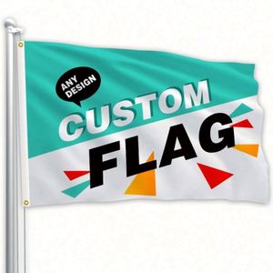 Banderas Personalizadas con 2 Anillas de Latón, Cualquier Tamaño, Cualquier Logotipo, Cualquier Diseño, Banderas Profesionales para Uso en Interiores y Exteriores - Product Image 2