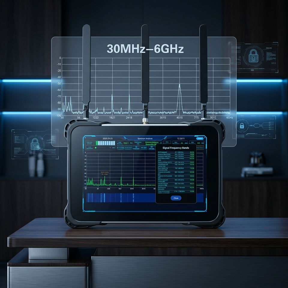 Professional Ai TSCM Spectrum Analyzer & Anti Spy Detector WiFi BT Bug ...