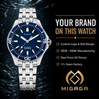 Montre de plongée automatique mécanique de luxe pour homme 41,5 mm Yn55 Verre saphir Étanche 20 bars Montres-bracelets Acier inoxydable Bgw9
