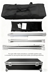 Écran de projection HD anti-lumière ambiante pliable rapide de 84 pouces 16:9, léger et idéal pour le camping en extérieur – Meilleur rapport qualité-prix - Product Image 4