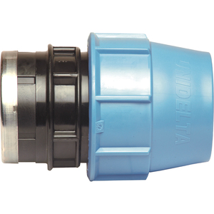 Connecteur de tube en plastique droit femelle pour filetage BSPP NPT 63X1 1/2 \ "Surface lisse CPVC PP pour raccords d'eau Tête de 10mm - Product Image 2