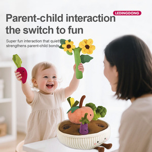Jouets d'imitation alimentaire Montessori, plantes en peluche mignonnes, ensemble de jardin potager, ma première mini <span class=keywords><strong>ferme</strong></span> - Product Image 5