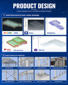 Systèmes de construction de bâtiments industriels préfabriqués en acier lourds et durables, écoénergétiques pour la construction d'ateliers - Product Image 5