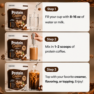 Poudre d'expresso instantanée OEM Premium, riche en protéines de lactosérum et prébiotiques, favorise la récupération musculaire, la concentration mentale et la digestion - Product Image 3