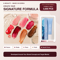 Baume à lèvres hydratant végétalien teinté à l'huile de fruits, formule personnalisée, baume à lèvres végétalien, gloss à lèvres personnalisé en tube souple