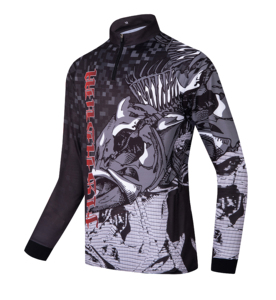 Venta al por mayor anti-ultravioleta UPF 50+ traje de pesca de manga larga transpirable de secado rápido pesca de los hombres <span class=keywords><strong>ca</strong></span> - Product Image 2
